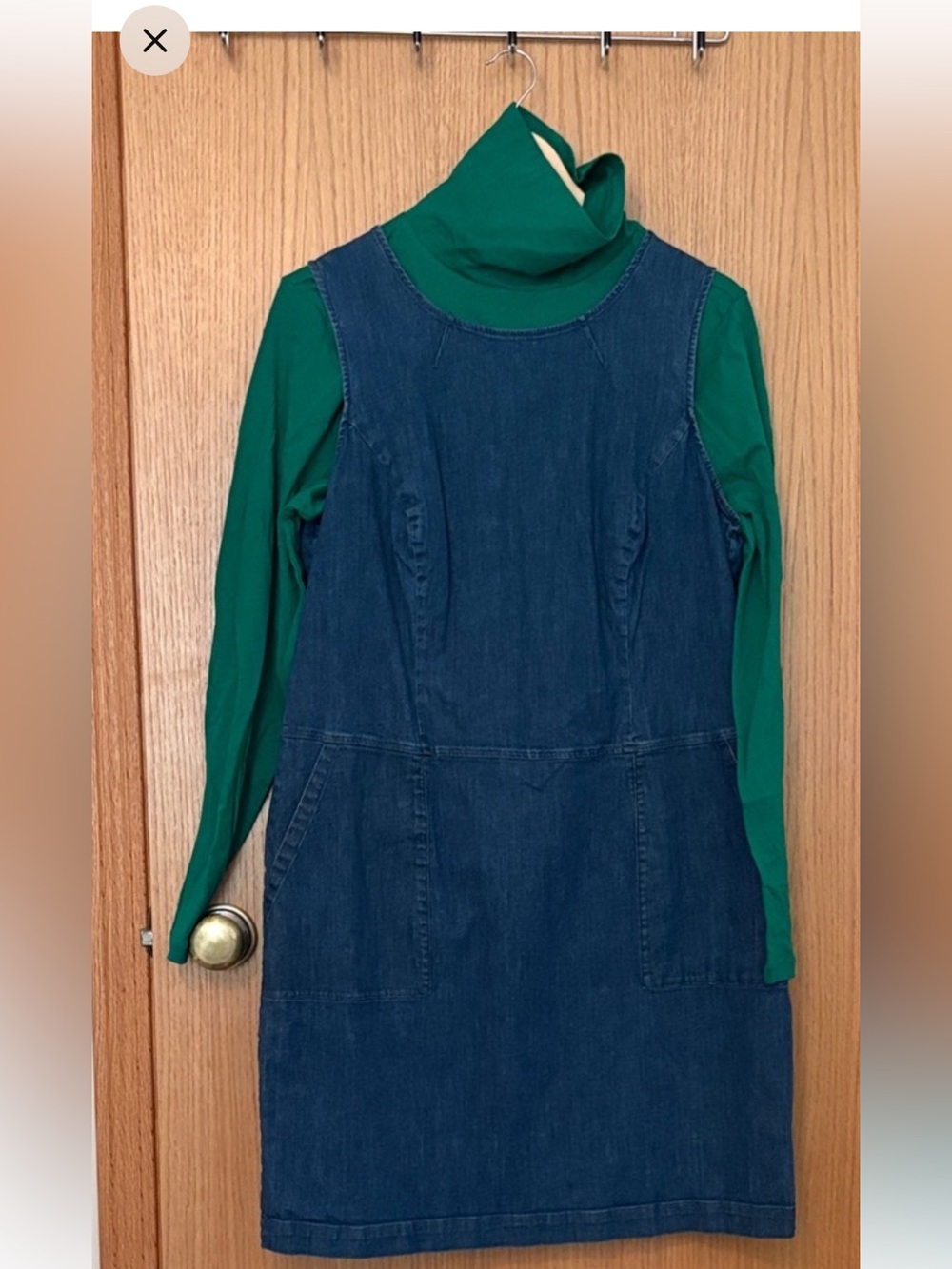 Boden Blue Denim Sheath Dress Jumper size 14 US